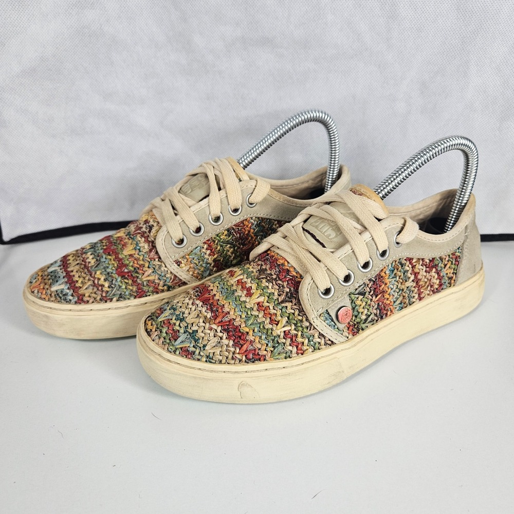 Satorisan Heisei Fantasia Womens Multi Color Woven Low Top Sneakers Size 37‎